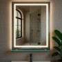 Прямокутне дзеркало з LED підсвіткою та полицею LumoStyle LS 700x800 мм (297093)