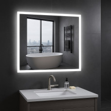 Квадратное зеркало с LED подсветкой LumoSquare HQR-3010 LX 800x800 мм (120567)