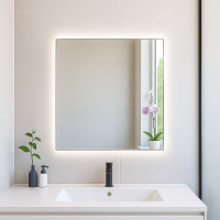 Квадратне дзеркало з LED підсвіткою LumoEdge Classic MS 600x600 мм (378526)