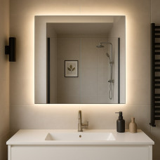 Квадратное зеркало с LED подсветкой LumoEdge Classic MS 450x450 мм (378524)